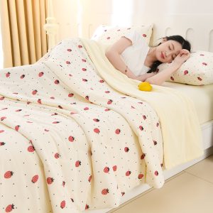 Cooling Blanket for Bed – Lightweight Silky Summer Quilt with Double-Sided Cooling Fabric