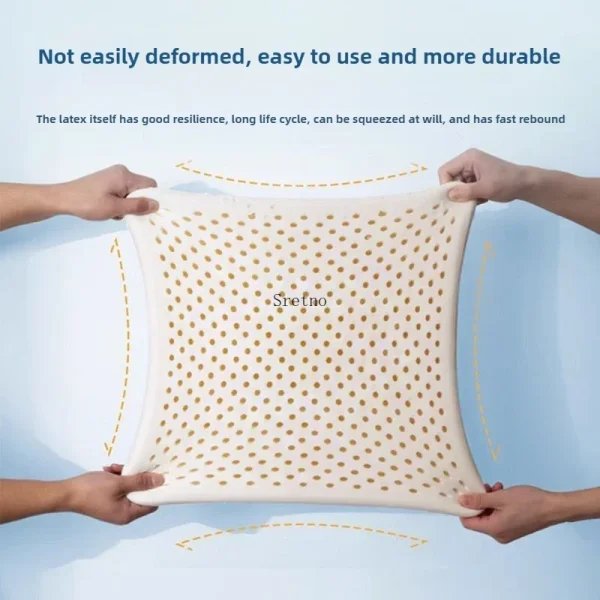 Natural Latex 10cm Thick Buttocks Cushion - Office & Car Seat Comfort - Image 2